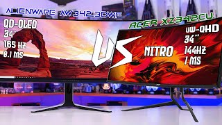 Almost Perfect  Alienware 34quot AW3423DWF vs Acer Nitro 34quot XZ342CU  Your New Best Monitor [upl. by Nwahsram]