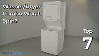 WasherDryer Combo Wont Spin — WasherDryer Combo Troubleshooting [upl. by Garin]