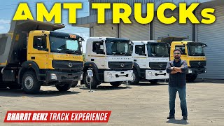 New Bharat Benz AMT Truck  Track Experience  Bharat Benz AMT Truck 2024  Hani Musthafa [upl. by Odele]