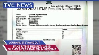 JAMB Withdraws Mmesomas UTME Result Bans Her For Three Years [upl. by Eltsirhc]