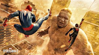 SpiderMan vs Sandman Fight Scene SpiderMan 2 PS5 4K ULTRA HD [upl. by Also253]