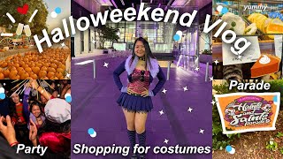 college HALLOWEEKEND vlog 🎊 ⭐︎  parade shopping amp party [upl. by Raina307]