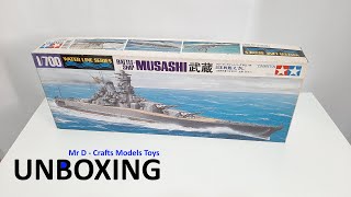 Whats inside Tamiya 1700 Battleship MUSASHI 武蔵 [upl. by Tessil982]