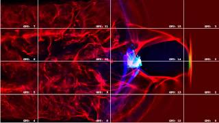 466 million particles on 16 GPUs PIConGPU [upl. by Fernande]