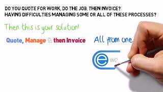 Eworks Manager Quote Manage Jobs amp Invoice [upl. by Ahsilad477]