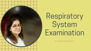 Respiratory system examination [upl. by Elleinod]