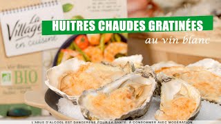 35 HUÎTRES CHAUDES GRATINÉES AU VIN BLANC [upl. by Arahsat]