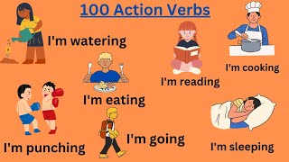 100 Action Verbs in English with Sentences Action Verbs for BeginnersDaily Sentences LearnEnglish [upl. by Gilliette249]