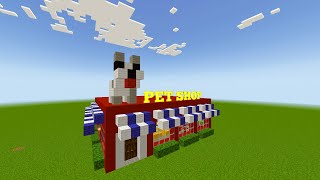 I BUILD PET SHOP IN MINECRAFT viral trending [upl. by Zigrang]