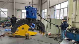 Quick Installation Grabber Excavator Hydraulic Log Grapple [upl. by Laven]