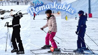 Her FIRST TIME Skiing  The Remarkables Queenstown New Zealand  Core Memory [upl. by Auqenahc]