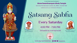 Satsang Sabha  Nov 9th  2024  Shree Swaminarayan Hindu Temple  SSAUSM NJ [upl. by Boycie]