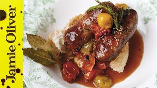 Oven Baked Sausage Ragu  Jamie Oliver [upl. by Harvard168]