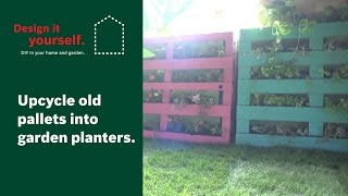 How To Upcycle Old Pallets into Garden Planters [upl. by Bruni991]