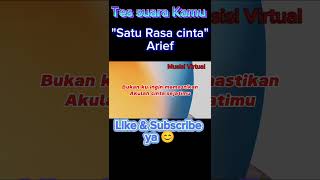 Satu Rasa Cinta Karaoke Akustik  Arief  Nada Wanita [upl. by Fairbanks]