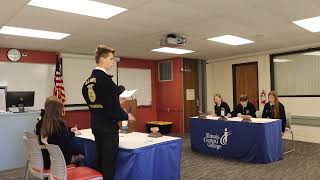 2023 Williamsfield FFA Conduct of Chapter Meetings Presentation [upl. by Chapen396]