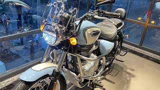 New Meteor 350 Royal Enfield BS7 Model 2024  Pricefeatures amp mileage full details amp Review’s [upl. by Ecirtaed203]