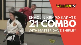 21 combination  Shaolin Kempo Karate [upl. by Acillegna]