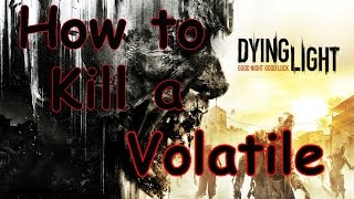 Dying Light  How to kill a Volatile [upl. by Yvor]