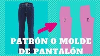 PATRÓN BÁSICO DE PANTALÓN [upl. by Nauqas]