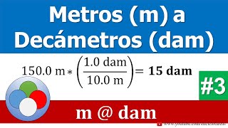 METROS A DECAMETROS m a dam  PARTE 3 [upl. by Assirahc167]