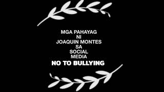 BUGBOG O DIGNIDAD JOAQUIN MONTES quotBullyKidquot Nagpapaalam na at Nagsosorry [upl. by Nosirb859]