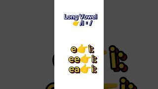 Long Vowel 👉i Vowel Sound phonetic Transcription in English shortsviral longvowelshortsfeed [upl. by Pardew]