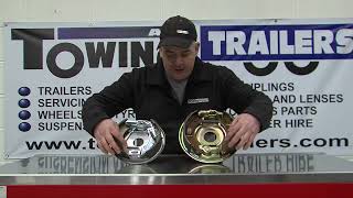 How to identify a Knott or Alko trailer  caravan brake [upl. by Enyawal509]