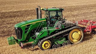 PURE AMERICAN POWER  John Deere 9530T  Vaderstad Carrier 1225XL  Agroservis Višňové [upl. by Garson]