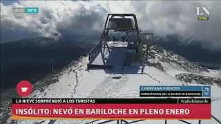 Insólito nevó en Bariloche en pleno enero  Café de la tarde [upl. by Aseuqram]