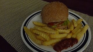 ASMR Eating Chicken Sandwich and French Fries [upl. by Myrtice]