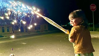 My Son PLAYS With FIREWORKS [upl. by Ecnarwal]