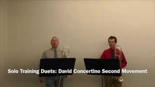 Solo Training Duets David Concertino Second Movement [upl. by Tansy]