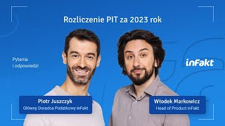 Rozliczenie PIT za 2023 rok – poranny live z ekspertami inFaktu 💡 [upl. by Eiclud]