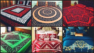 Handmade Applic design simple and beautiful applic bedsheet design [upl. by Marleah]