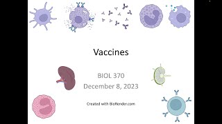 Immunology Fall 2023 Lecture 35 Vaccines [upl. by Jodi]