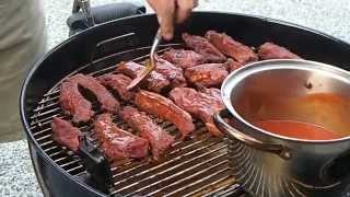 スペアリブを焼く 20140728 Spare Ribs BBQ [upl. by Stevena]