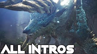 Monster Hunter World Iceborne  All Monster Intros [upl. by Irrep]