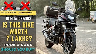 Honda CB500X Long Term 10000 kms Ownership Review  Is it Better than KTM Adventure 390 [upl. by Medovich943]