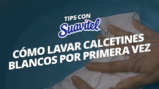 Cómo lavar calcetines blancos por primera vez  Mamá Suavitel [upl. by Amadeo]