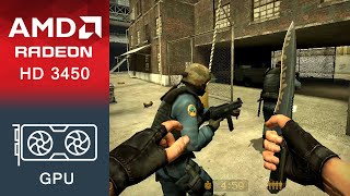 CounterStrike Source Gameplay ATI Radeon HD 3450 [upl. by Aoniak]