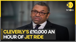 James Cleverly’s use of £10000 an hour Successionstyle jet comes under radar  UK  WION News [upl. by Aenahs]