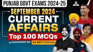 Current Affairs September Month 2024  September Current Affairs 2024  MCQs By Gagan Sir [upl. by Eelirak]