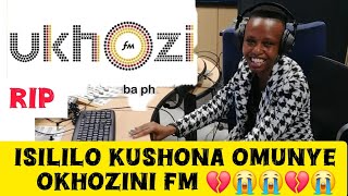 Basale beshaqekile kushona omunye umsakazi oKhozini Fm 💔😭⚠️ [upl. by Rivi570]