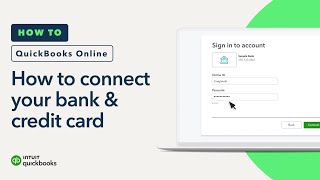 How to connect your bank amp credit card accounts to QuickBooks Online [upl. by Dacie]