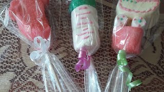 🍼🌸TUTORIAL BROCHETAS PARA BABY SHOWER🌟🎀👣 [upl. by Shiroma888]