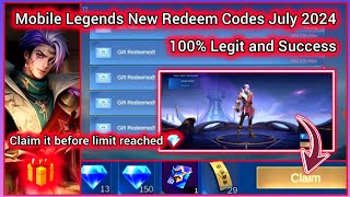 Mobile Legends Redeem Codes July 2 2024  MLBB Diamond Redeem Codes  Gusion Desert Spider Gameplay [upl. by Neehar]