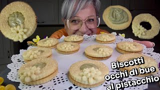 Biscotti occhi di bue al pistacchio  Ricetta Facile‼️ [upl. by Ailito40]