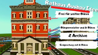 Minecraft Rathaus Tour 👍 Jetzt ist es Ausgebaut [upl. by Nodnarg380]