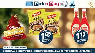 TM Pick n Pay MondayWednesday 1820 November [upl. by Nosro]